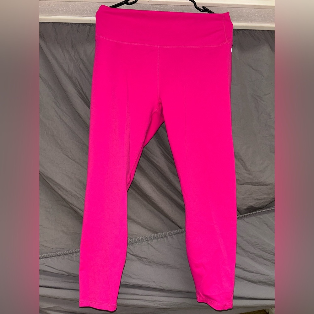 Fabletics Pink Leggings Stretchy Activewear - XL